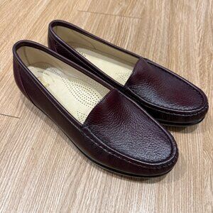SAS Simplify Loafers Antique Wine Leather Women’s 9 Wide Made in USA